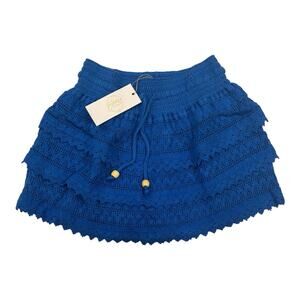 Blanco by Nature Royal Blue Cosmo Skirt Women's Medium Stylish Casual NWT